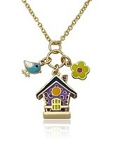 catchy teensy-weensy twin stars charm necklace for babies and kids